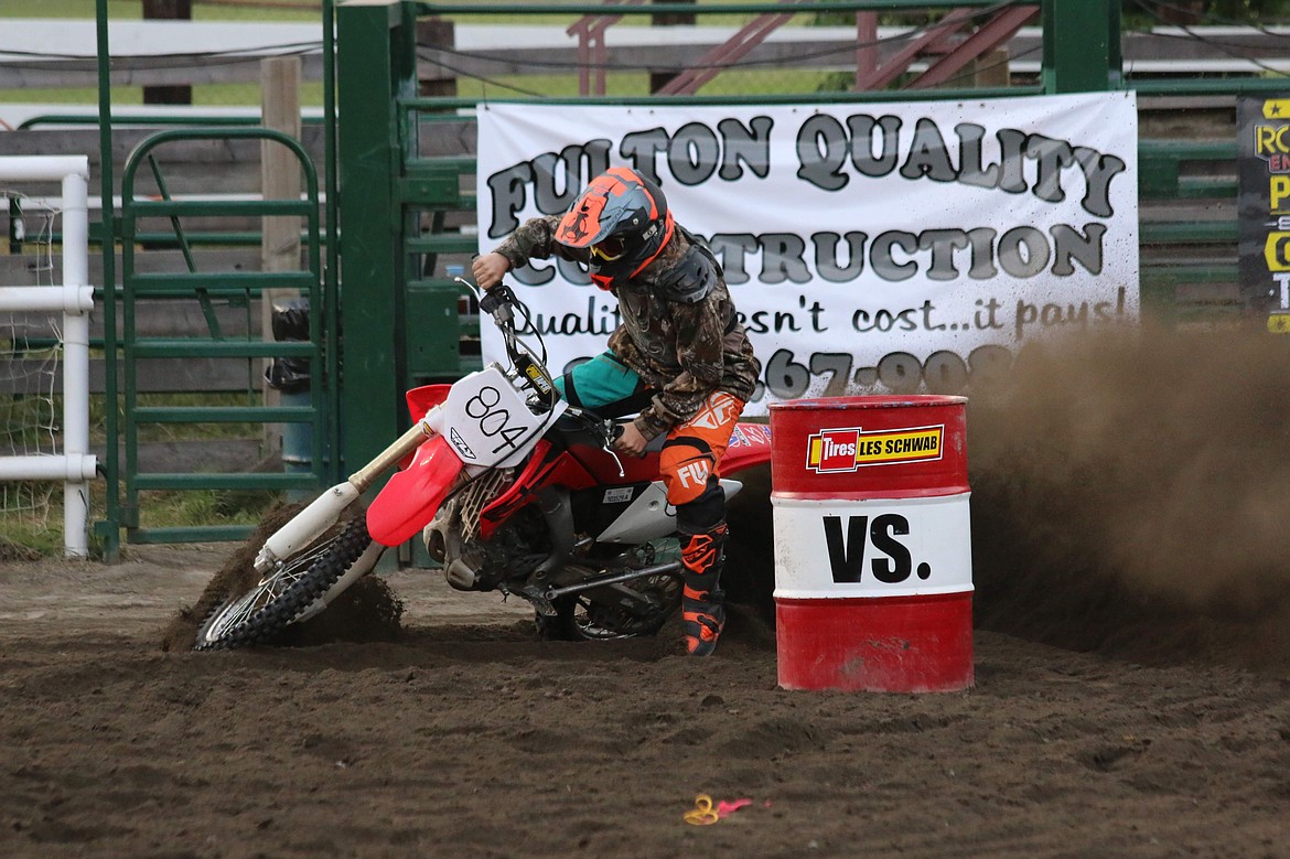 Photo by MANDI BATEMAN
Walker Reed kicked up some dirt as well on his dirt bike.