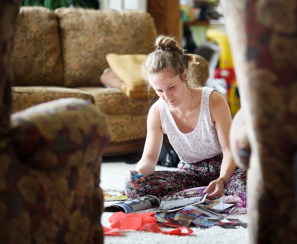 Flathead filmmaker Britni West acts in a scene from the movie she is making on Monday afternoon, June 19, at her home north of Kalispell. (Brenda Ahearn/Daily Inter Lake)