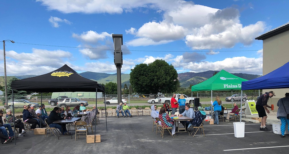 Patients travelled near and far to take advantage of the Free Dental Day (Erin Jusseaume/ Clakr Fork Valley Press)