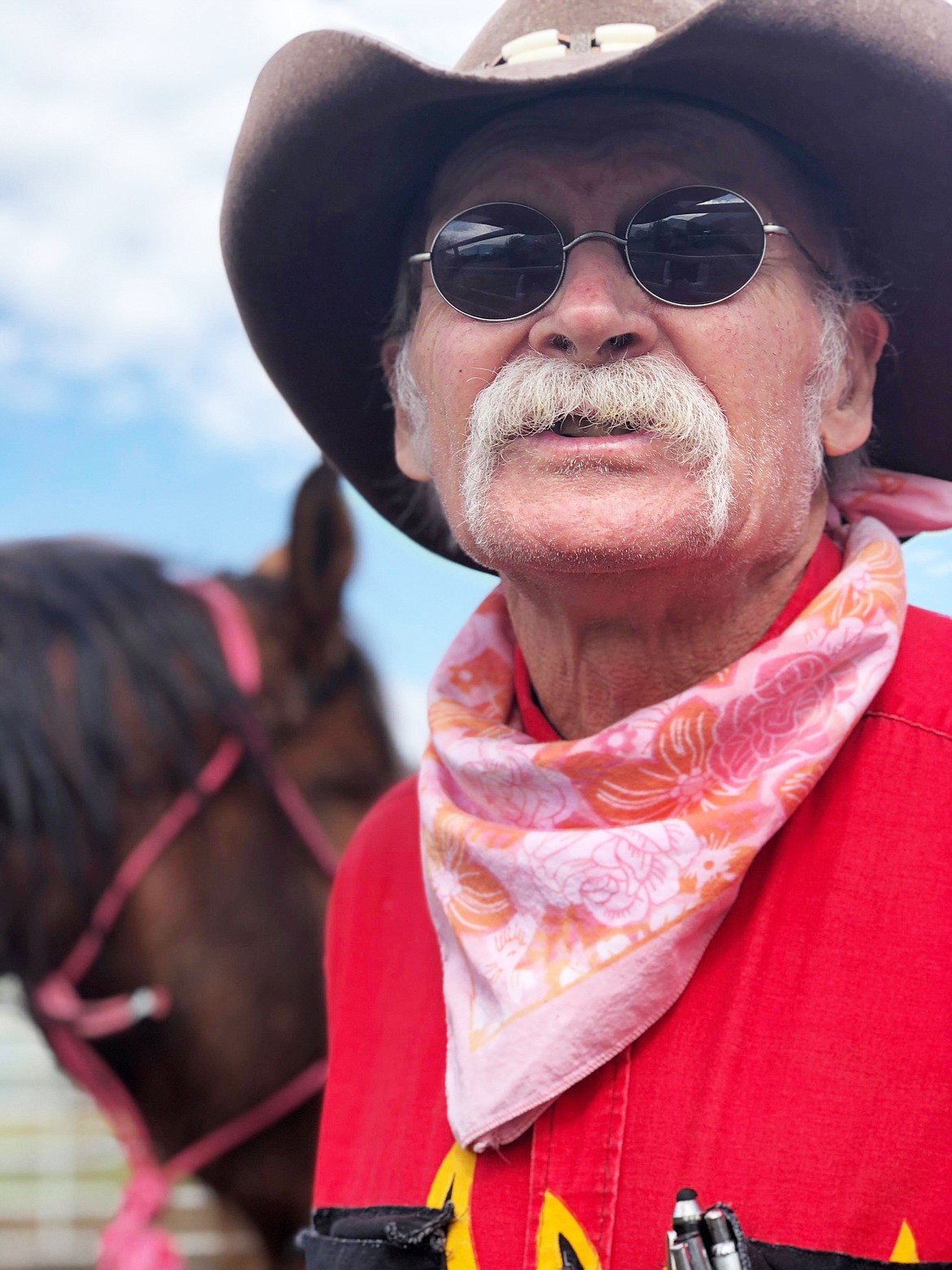 Thompson explains his drive and passion for working with horses of all levels (Erin Jusseaume/ Clark Fork Valley Press)