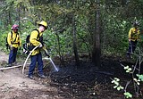 Crews kill spot fire on Tubbs