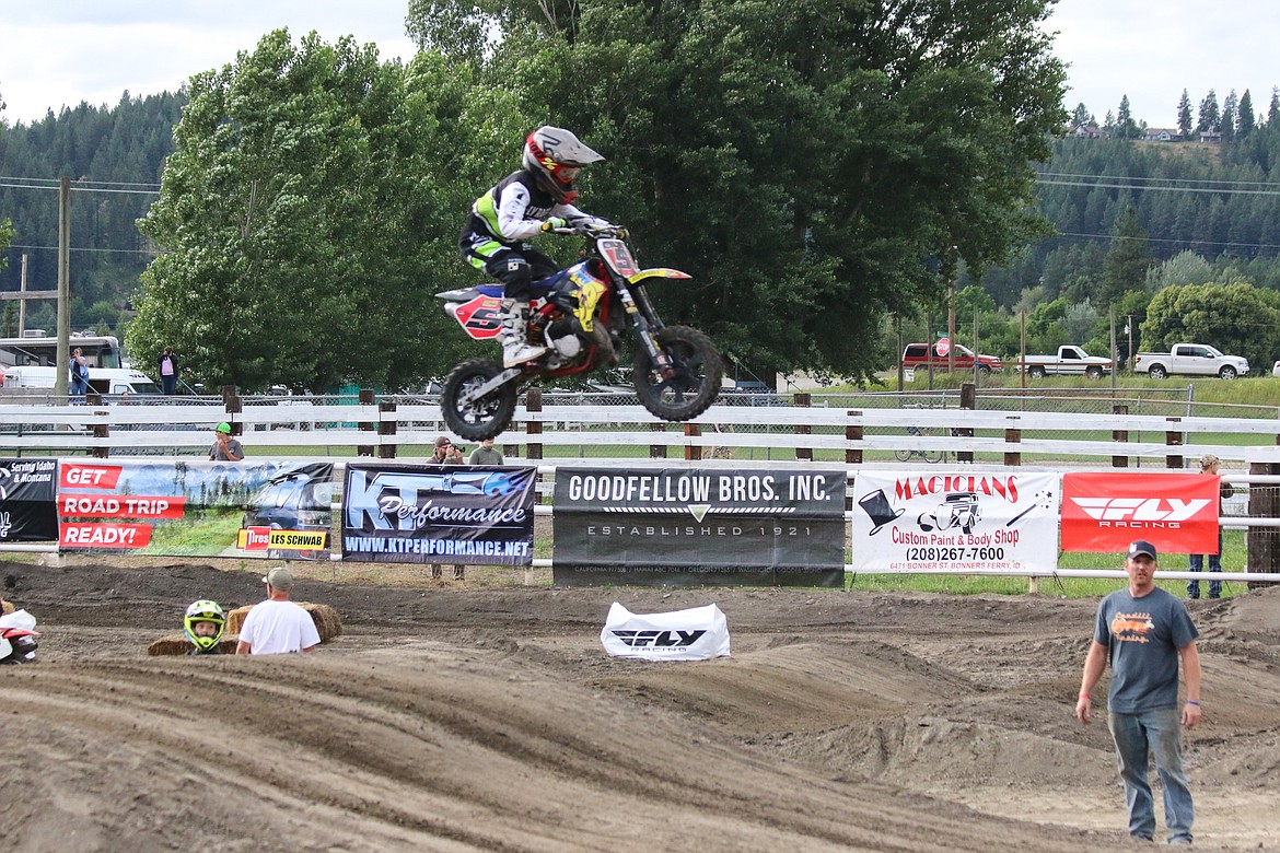 Photo by MANDI BATEMAN
This daring young man caught big air over one of the jumps.