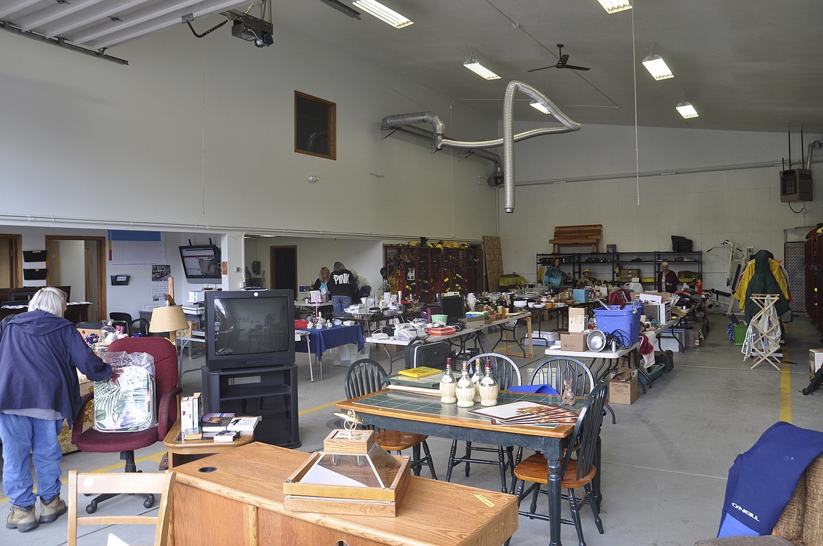 A RUMMAGE SALE was held by The Montecahto Club at the FInley Point/Yellow Bay Fire Department over the weekend, coinciding with the fire department&#146;s openhouse. (Ashley Fox/Lake County Leader)