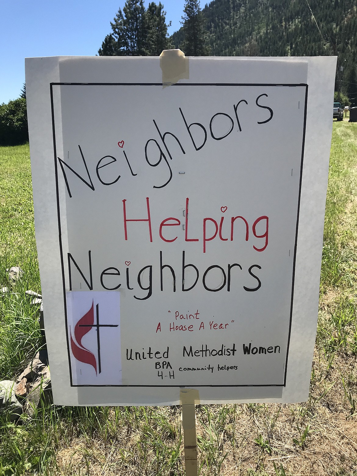 Neighbors Helping Neighbors is a project to paint a house a year. The program is sponsored by the United Methodist Women&#146;s group in Superior. (Photo courtesy of the United Methodist Women)