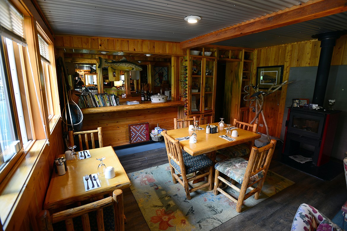 Breakfast/living area inside the Laughing Horse Lodge near Swan Lake on Thursday, June 21. (Casey Kreider/Daily Inter Lake)