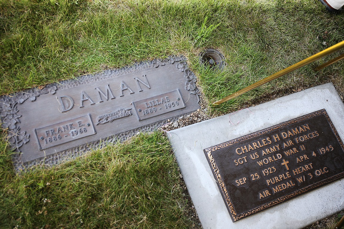 Charles Daman's remains were buried beside his father Frank and mother Lillas. (LOREN BENOIT/Press)
