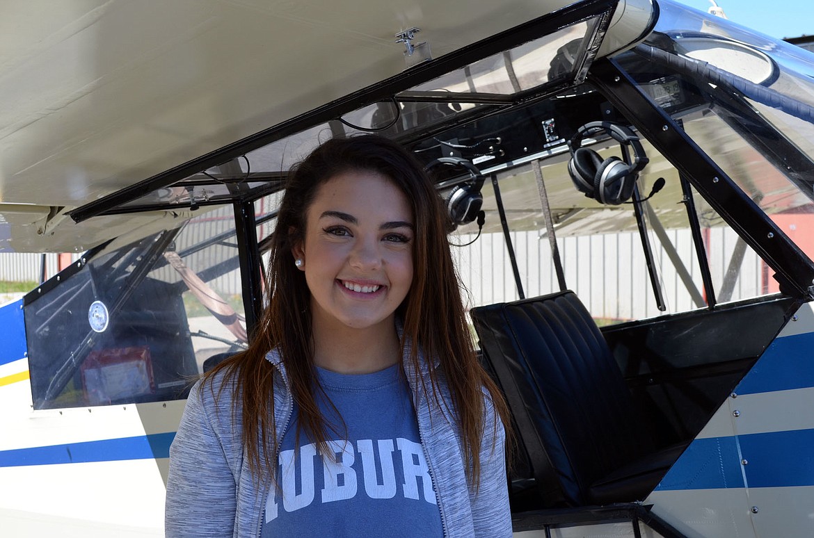Courtesy photo
Coeur d&#146;Alene High School graduate Samantha Mott is studying professional flight at Auburn University. Her goal is to become a professional pilot.