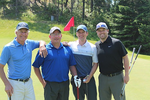 (Courtesy photo)
North Idaho Title finished third net in the four man scramble. Pictured from left to right are Alex Murray, Tye Barlow, Gavin Jacobson and Matt Mire.