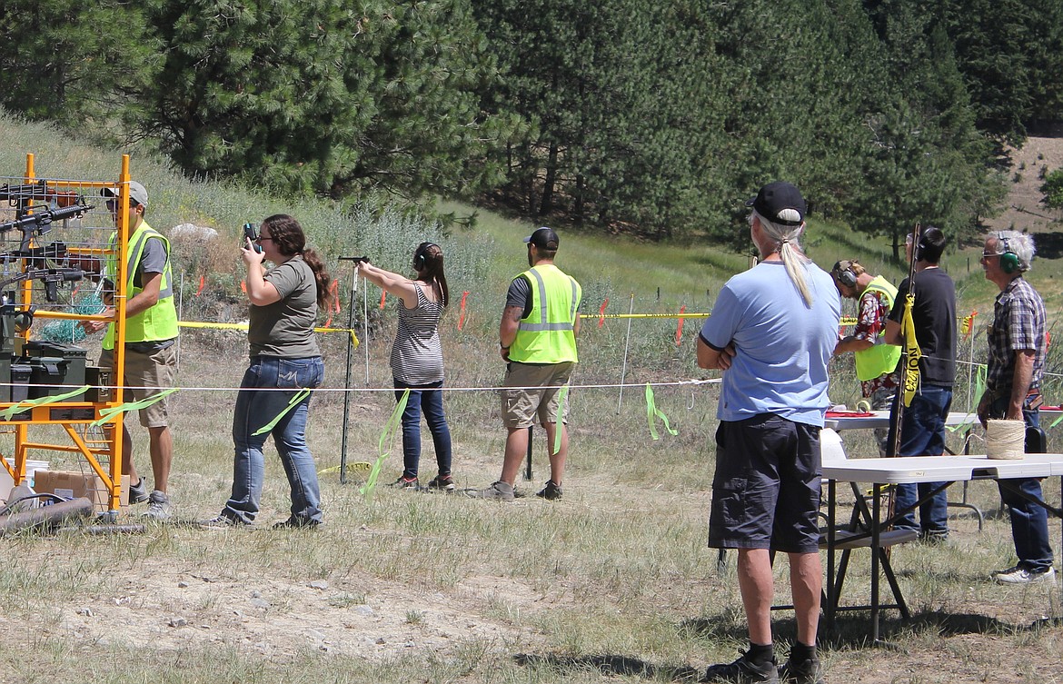 Both men and women competed in the friendly shooting competition. 

Photo by TANNA YEOUMANS