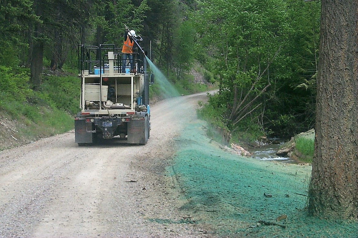 Work is currently being done to fix spring runoff damage on the Flat Creek Iron Mountain Mine EPA Superfund project site. A STAC meeting is scheduled for Aug. 7 in Superior for updates, comments and future plans. (Photo courtesy of Steve Ackerlund)