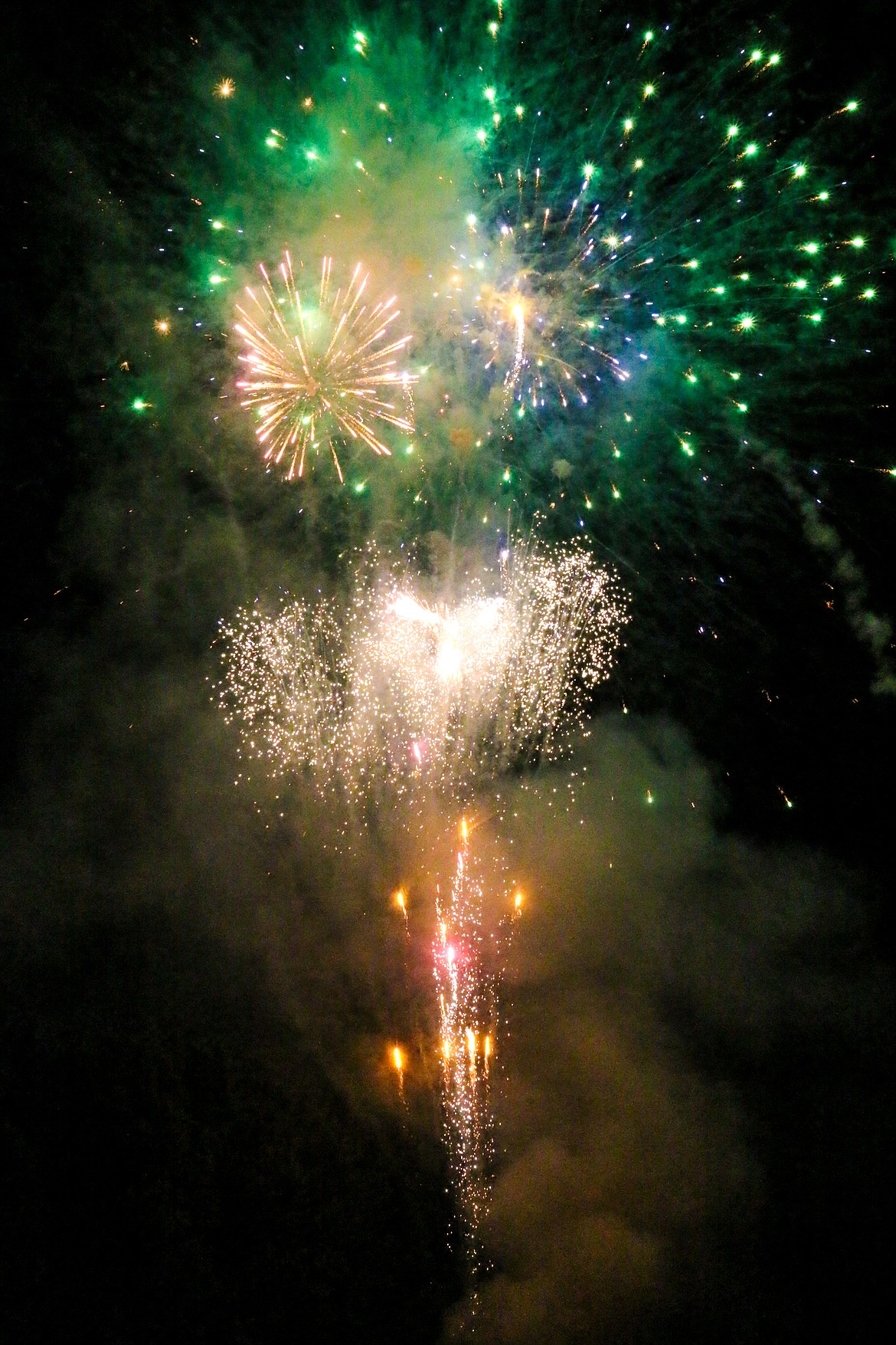 Photo by MANDI BATEMAN
Bonners Ferry Fireworks on the Fourth of July.