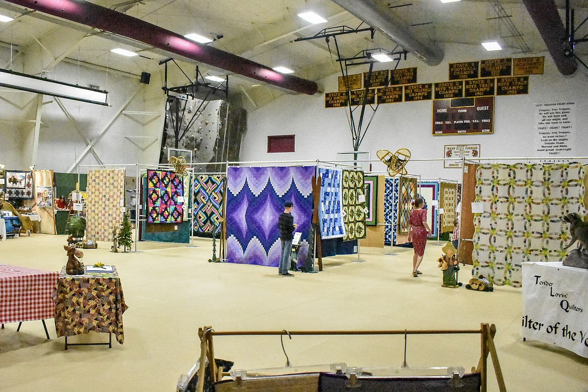 The Tender Lovin&#146; Quilters of Troy annual quilt show filled up the Troy Activity Center with exhibits by quilters from all around the area, even Eureka.