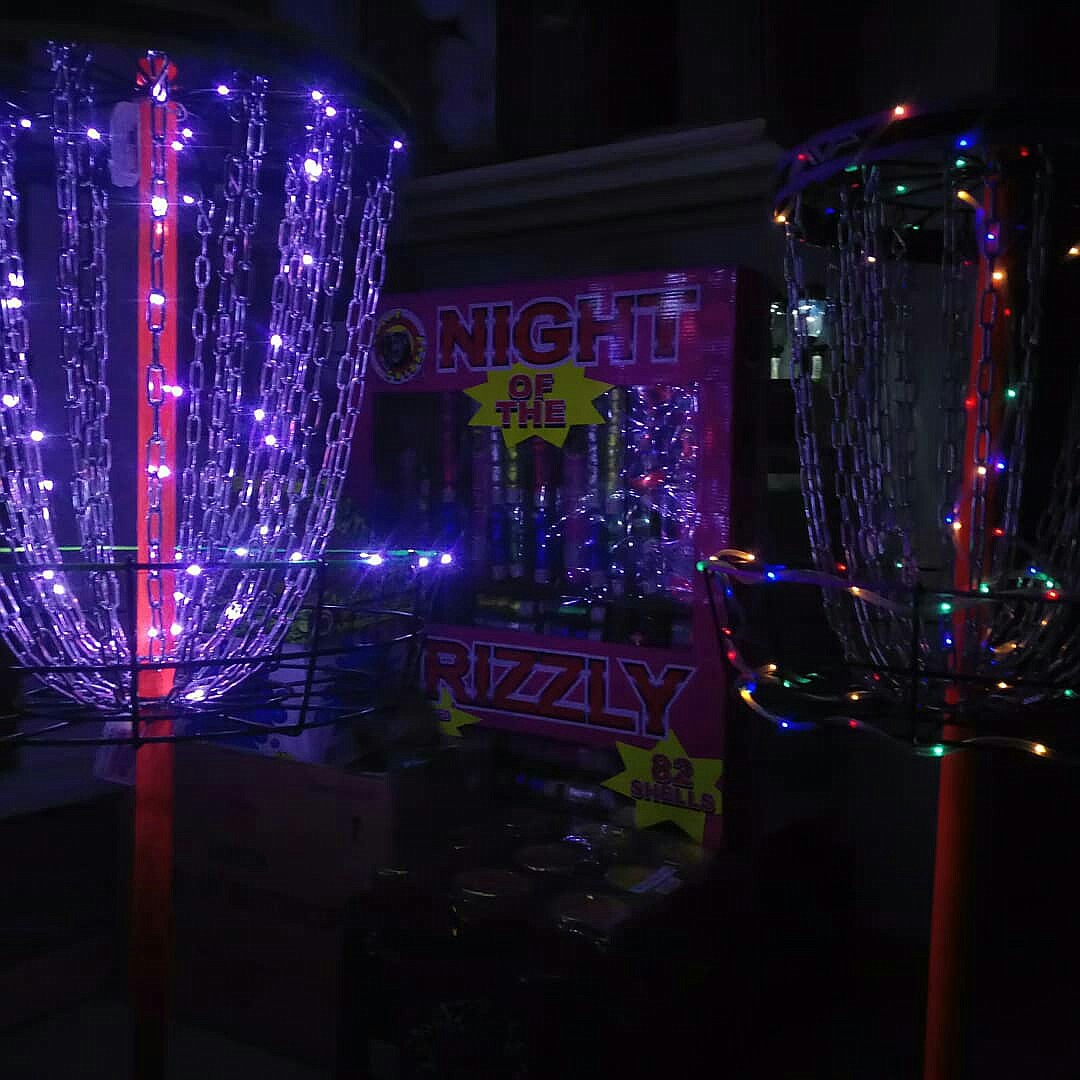 Courtesy photo
The baskets have LED lights on them so the game can be played at night.