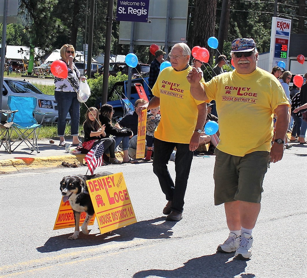 &#147;Politics have gone to the dogs,&#148; said House District 14 Rep. Denley Loge during the Fourth of July Parade in St. Regis.