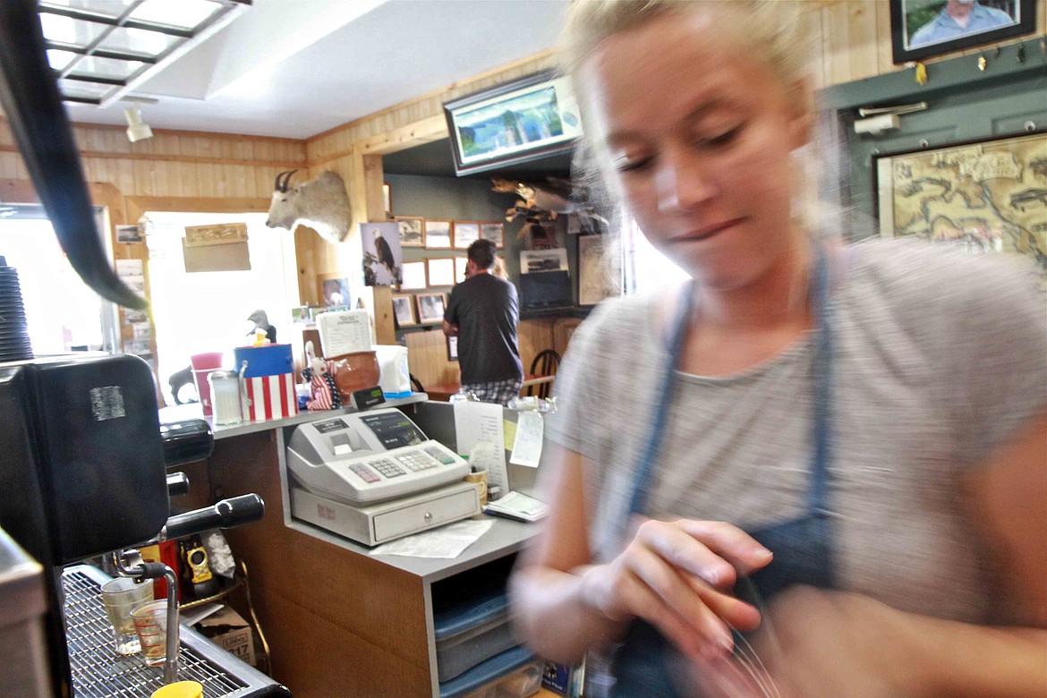 (Photo by RALPH BARTHOLDT/Hagadone News Network)
Keely Streater has worked at Ralph&#146;s for several years, using the money to get through high school and college, where she earned a nursing degree. In addition to working at Ralph&#146;s, she also works at Bonner General Health in Sandpoint.