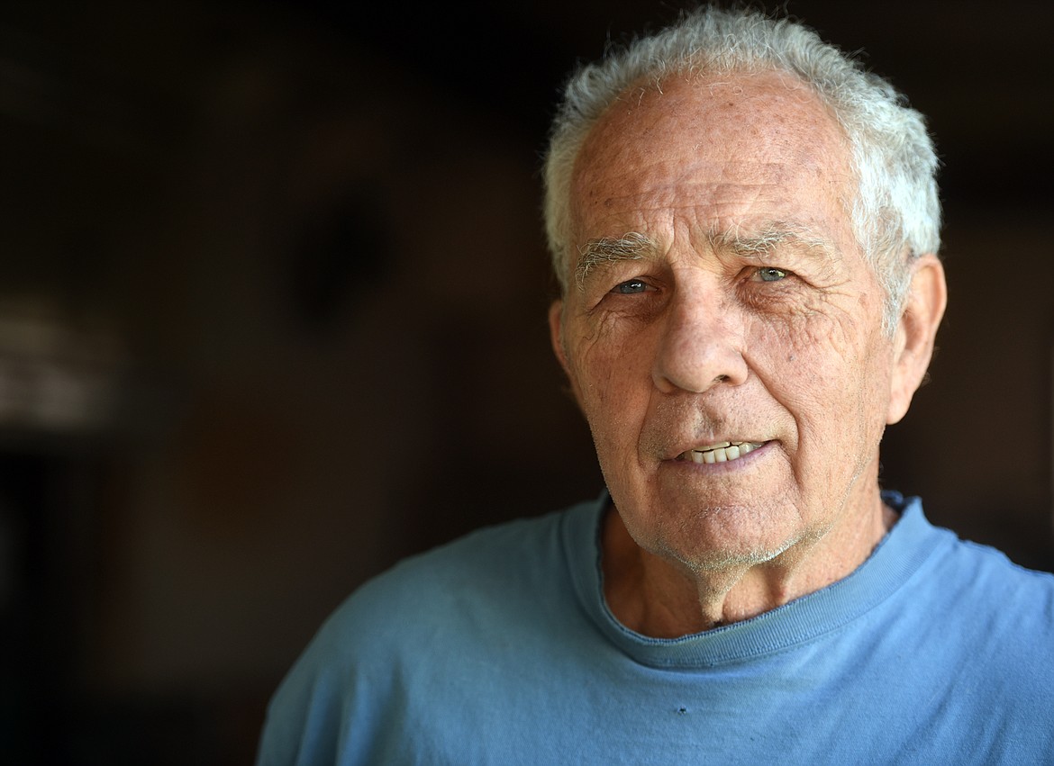 Portrait of Gary Gudmundson at his shop in Evergreen on Friday, July 20. Gudmundson has a long career that includes sign painting, stainless steel work on classic cars. His hobbies also revolve around cars and include auto racing and restoring his own classic cars and most recently he has been writing a book.(Brenda Ahearn/Daily Inter Lake)