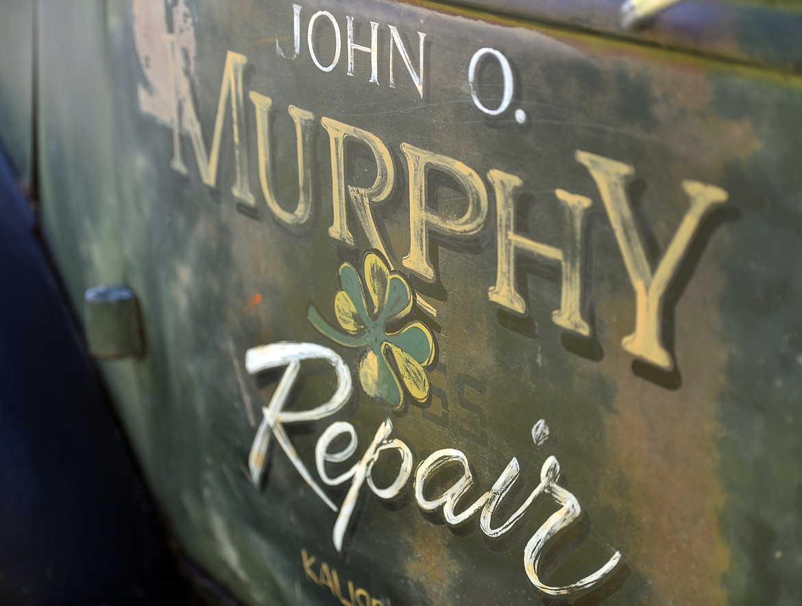 The John O. Murphy Repair truck is an example of Gary Gudmundson&#146;s most recent work. The truck belongs to Mitch Murphy of Mitch&#146;s Autowerx in Evergreen. Gudmundson painted the truck to look like the paint is as old as the truck itself.