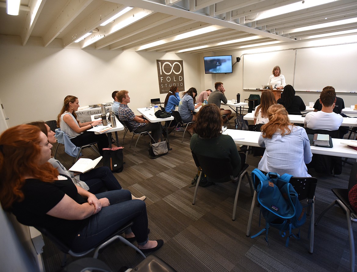 The classroom at 100 Fold Studio.