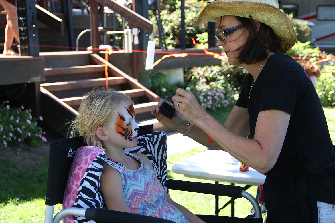 (Photo by MARY MALONE)
Face painting was a popular activity among the kids at Kidstock 2018 on Sunday at Hill&#146;s Resort in Priest Lake. The event is an annual fundraiser for the Priest Lake Education Foundation.