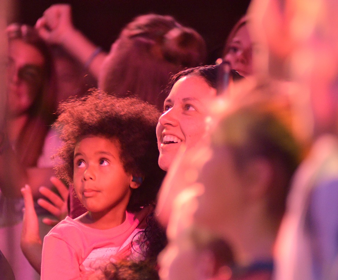 Audience members watch Ocean Park Standoff perform Wednesday night at the O&#146;Shaughnessy Center for the Montana Music Event. (Heidi Desch/Whitefish Pilot)