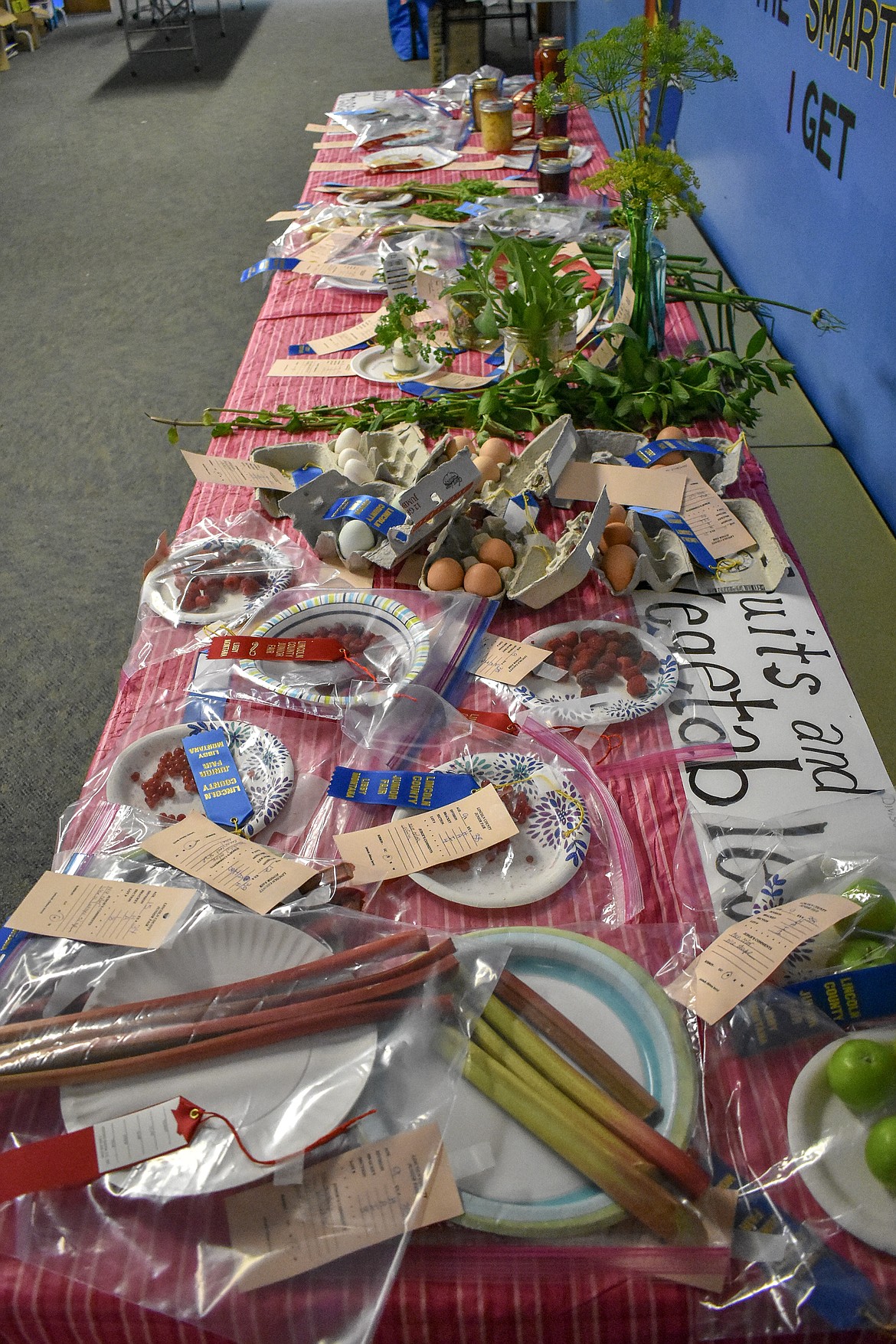 Foods grown, harvested and preserved made up some of the entries.(Ben Kibbey/The Western News)