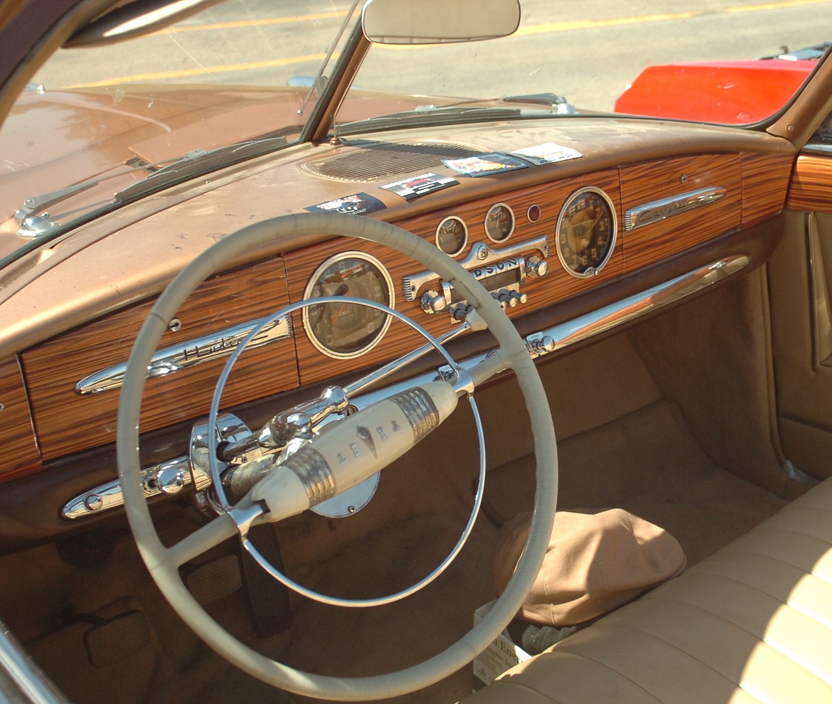 An &#147;original&#148; Hudson Commadore was part of show and shine hosted by AutoZone and the Mission Valley Cruisers last Saturday, July 14 in Polson. Pictured is the unique dash of the classic car from the late-40s and early-50s.