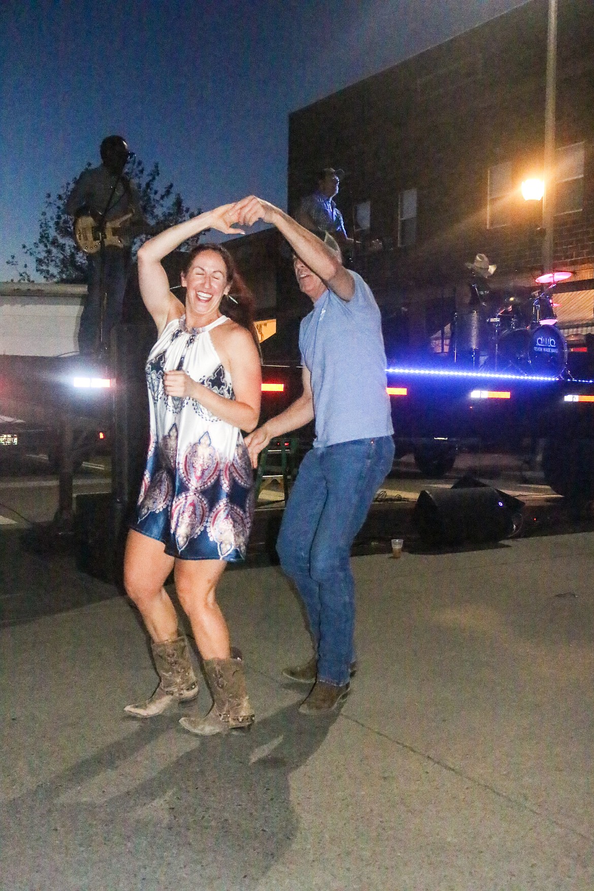 Photo by MANDI BATEMAN
Letting loose and having fun at the street dance.