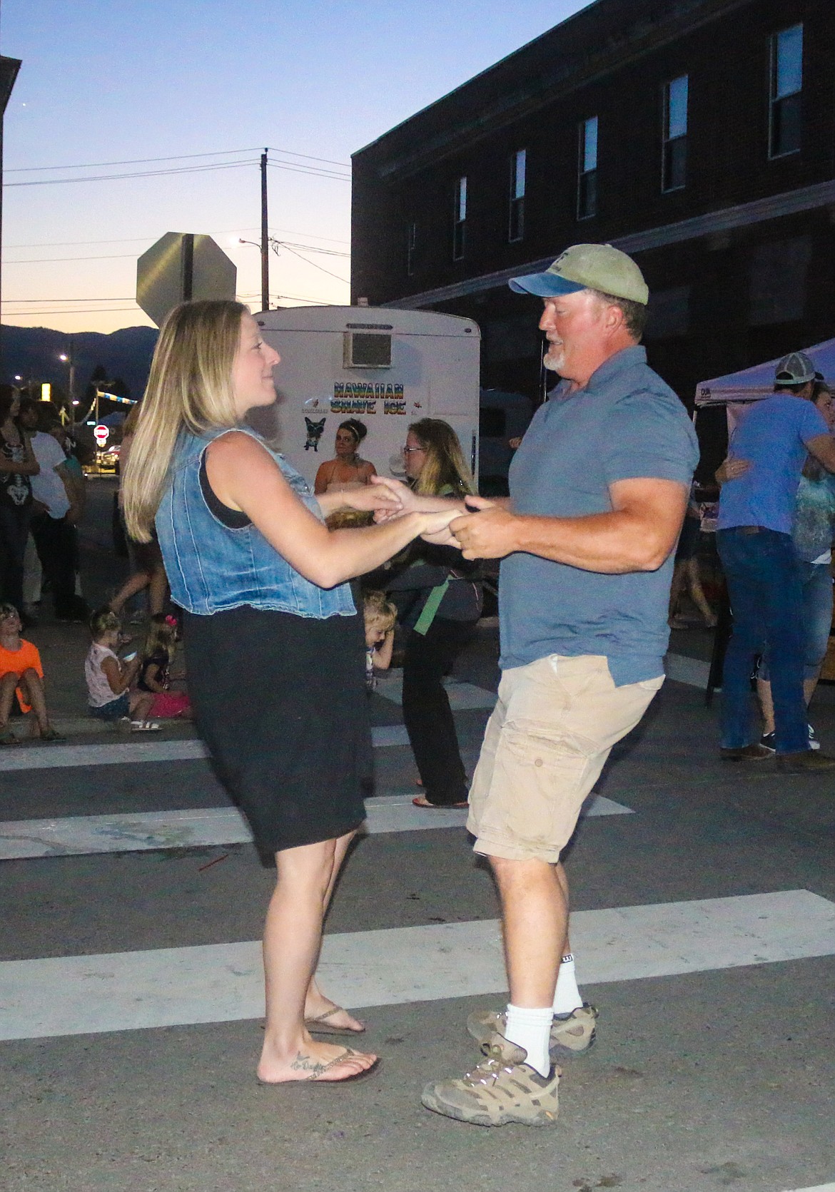 Photo by MANDI BATEMAN
Mandy Boyd and Corey Richards enjoying the street dance.