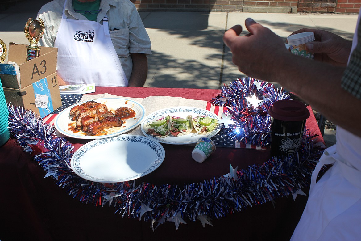 Photo by TANNA YEOUMANS
The Wild Game/Rib cookoff had two participants for their first year, who cooked a specialty pork ribs and elk steak tacos.