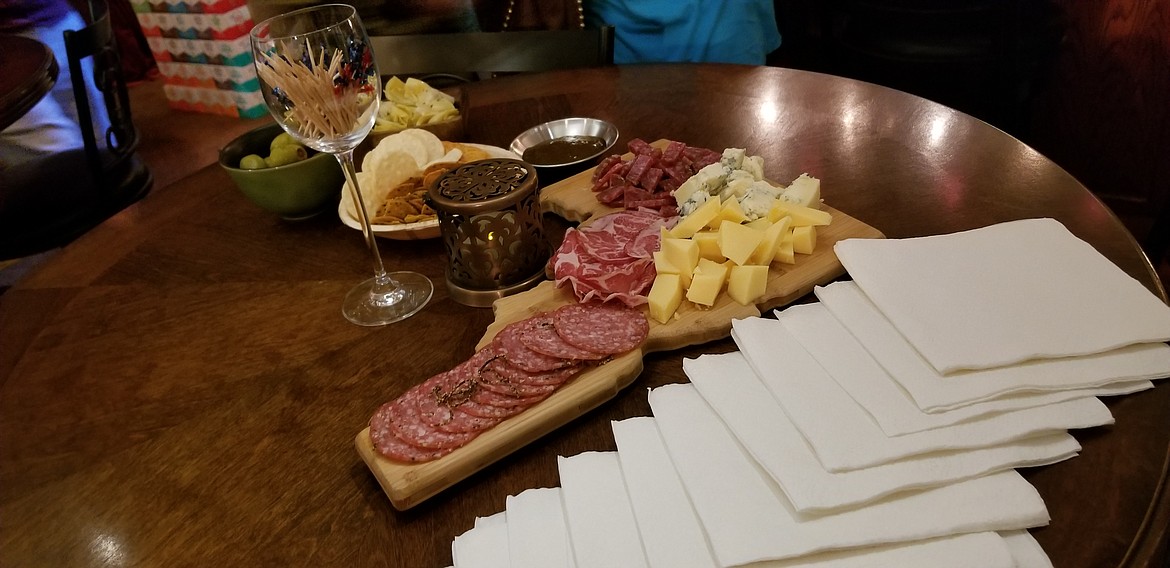 Snacks were offered at each of the locations, like this antipasto plate at Heart Rock Wines.