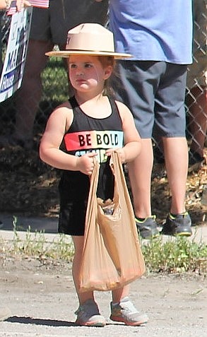 Kids lined Railroad Avenue in Alberton waiting for candy to be thrown as the parade went through town on Saturday as part of Alberton Railroad Day.