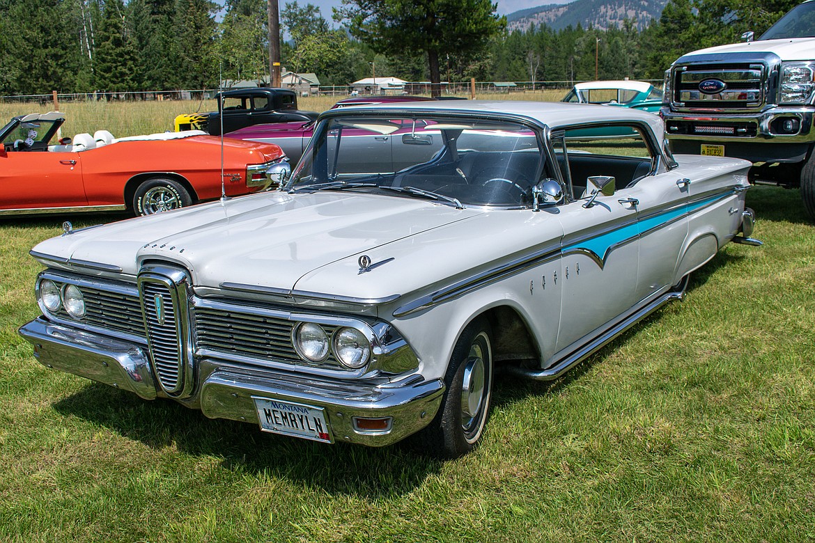 Jesse James&#146; 1959 Edsel Ranger is 100 percent original, including the paint job. (Ben Kibbey/The Western News)