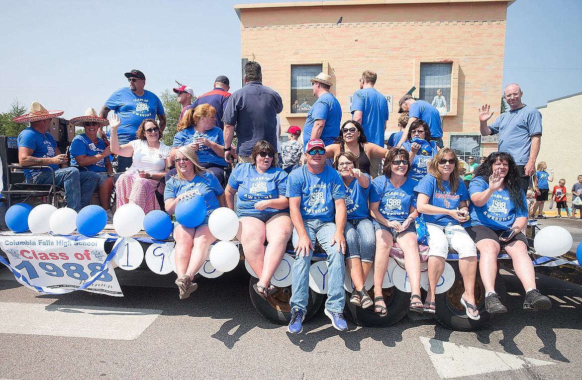 The Class of &#146;88 rides in the parade.