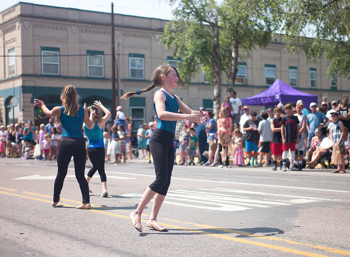 Dancers in the parade.