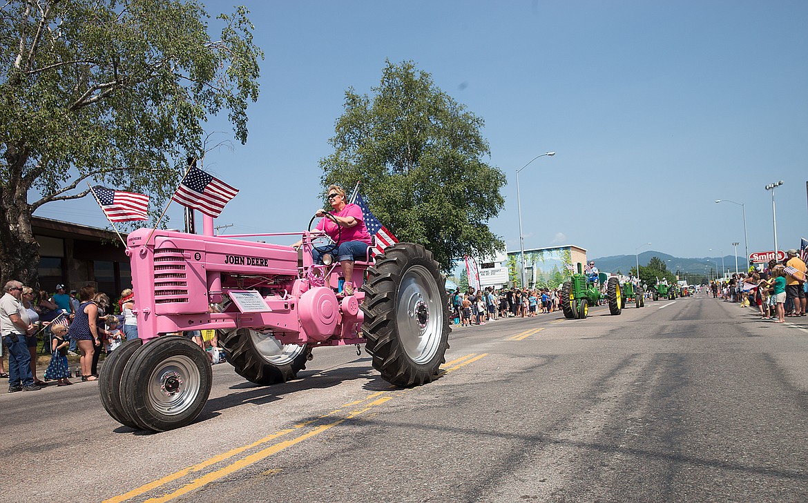 Antique tractors are always a highlight of the parade.