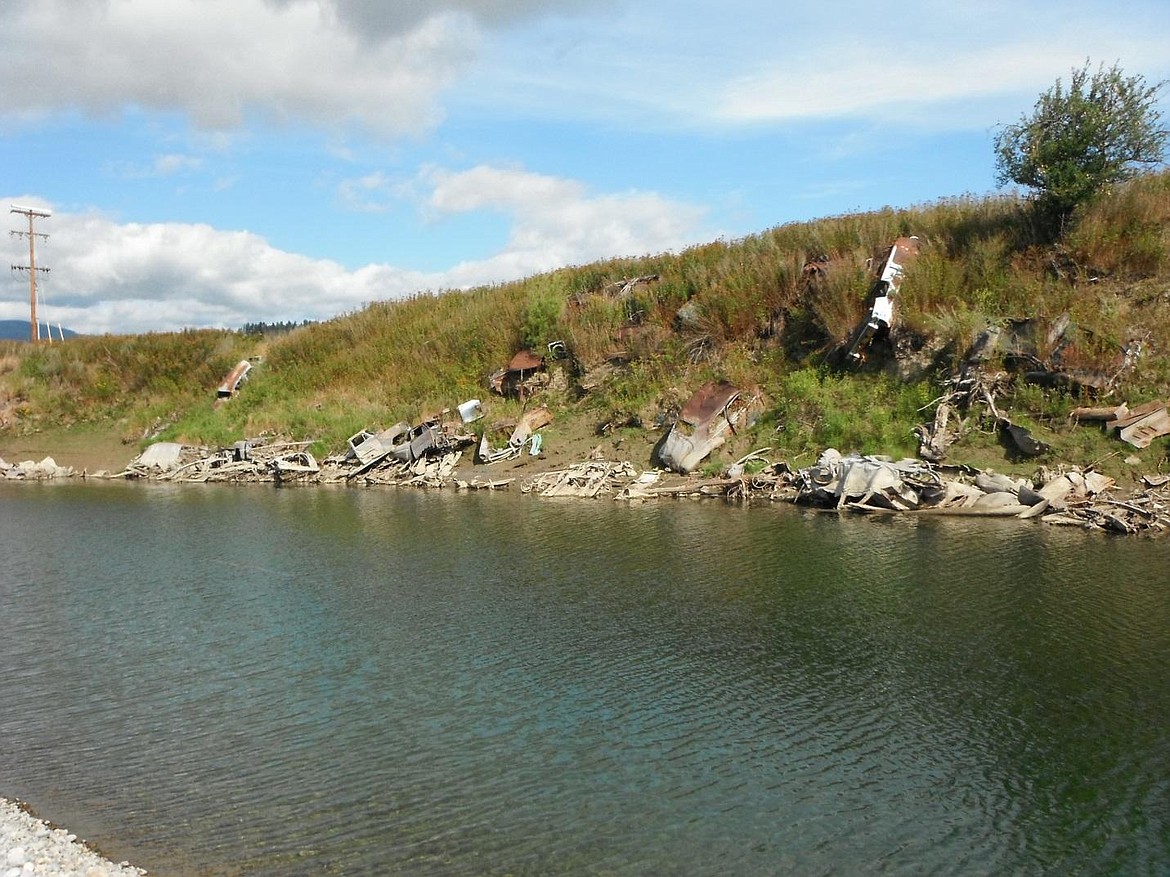 (Courtesy Photo)
Old car bodies along north bank of Kootenai River.