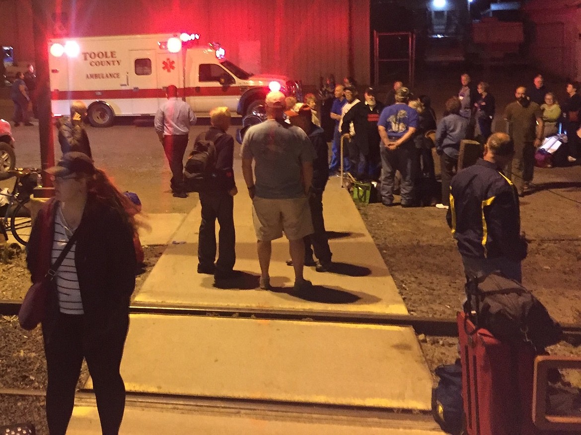 Some passengerS were delayed as long as five hours in getting on a bus after Amtrak&#146;s Empire Builder was stalled in Shelby by an earlier derailment.