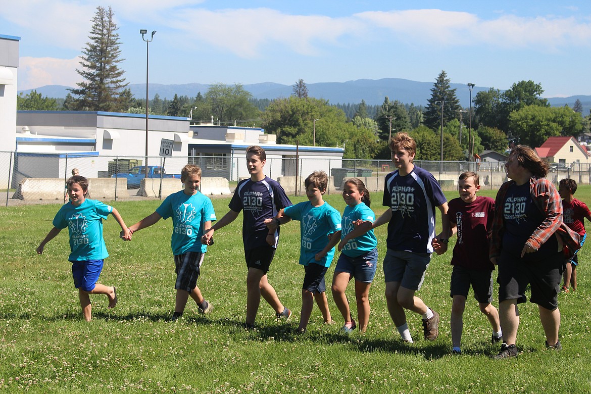 Courtesy photo
Campers and mentors playing Blob Tag.