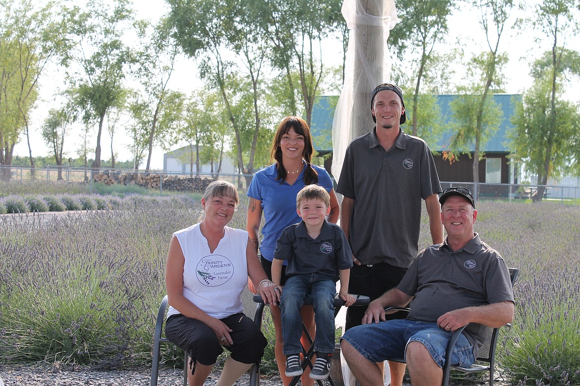 Emry Dinman/Columbia Basin Herald
Three generations of the Putnam family consider this lavender garden part of their lives, working, playing and taking in the aroma.