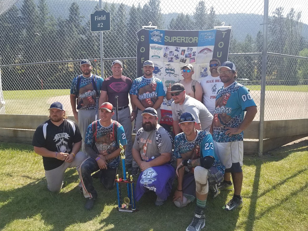 In the B bracket, Man Bear Pigs won first place during the Annual Superior Softball Tournament held July 20-22. (Photo courtesy of Superior Softball)