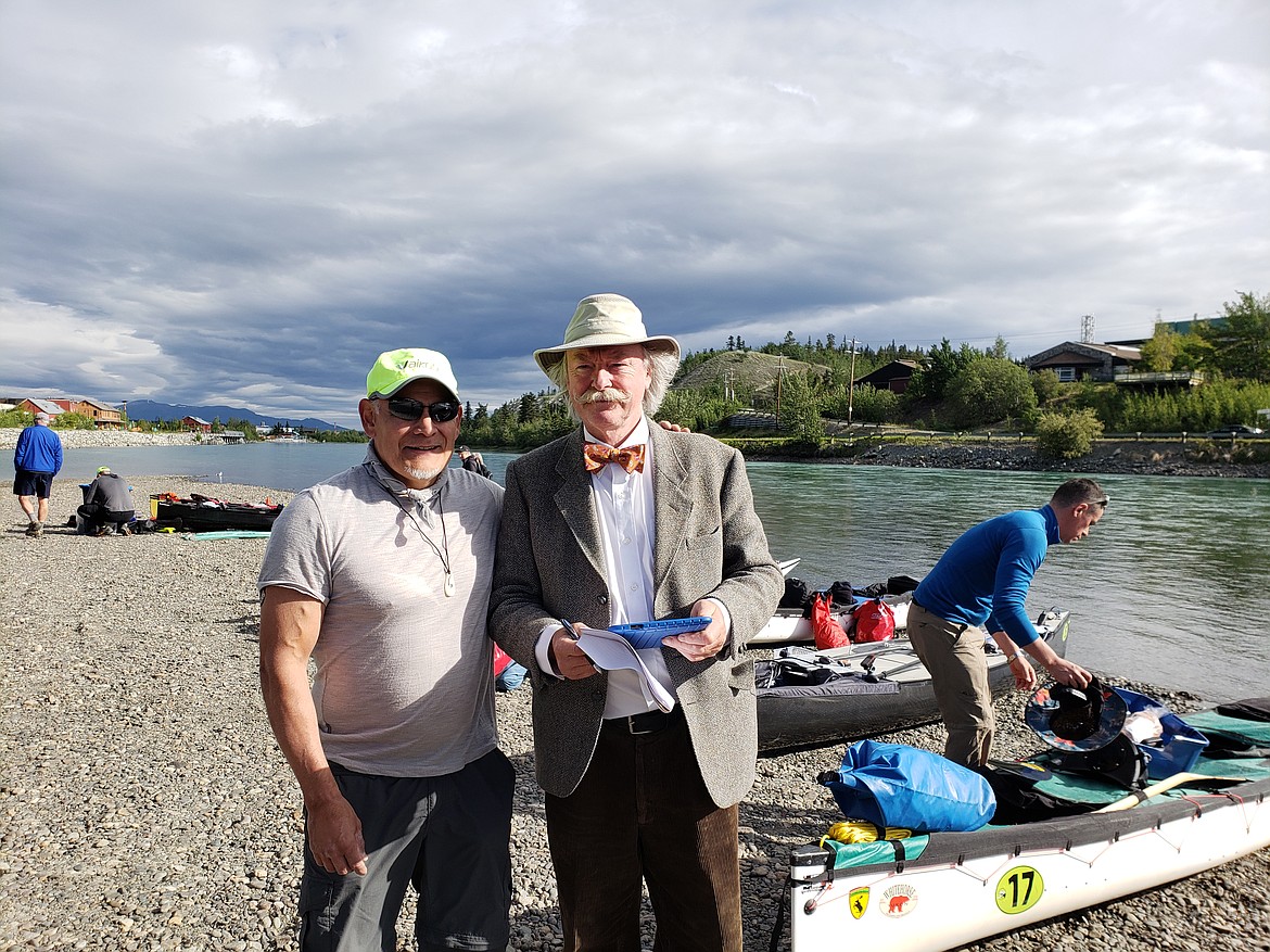 Courtesy Photo
Josh Friedman standing with race coordinator, Peter Coates.