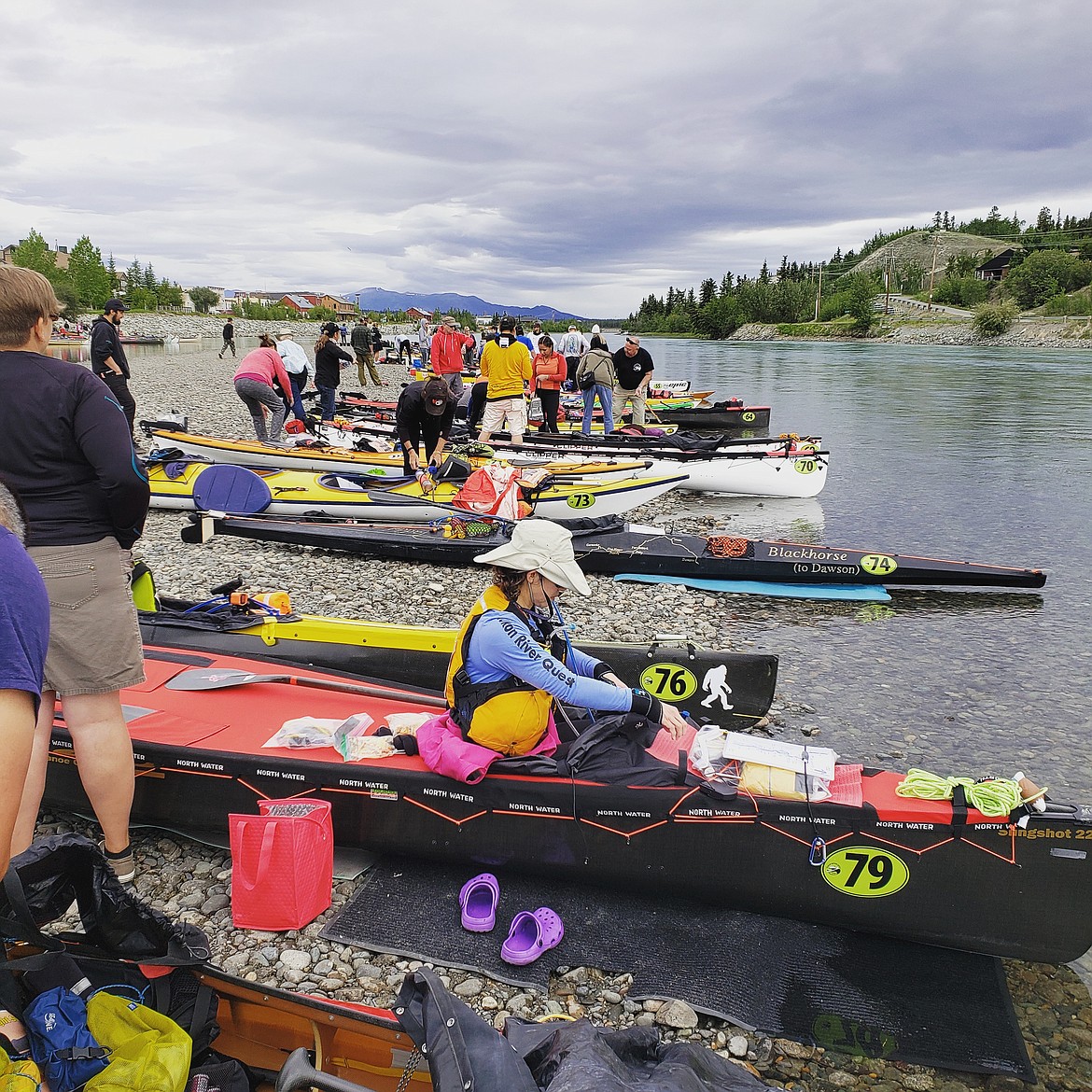 Courtesy Photo
One hundred and three teams pushed off onto the Yukon River on twentieth annual Race to the Midnight Sun, and 76 teams finished.