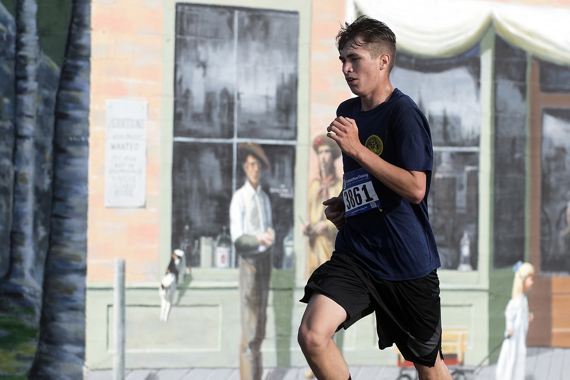 Richard Role of Columbia Falls was sixth the 5K portion of the Boogie to the Bank Saturday. (Jeremy Weber photo)