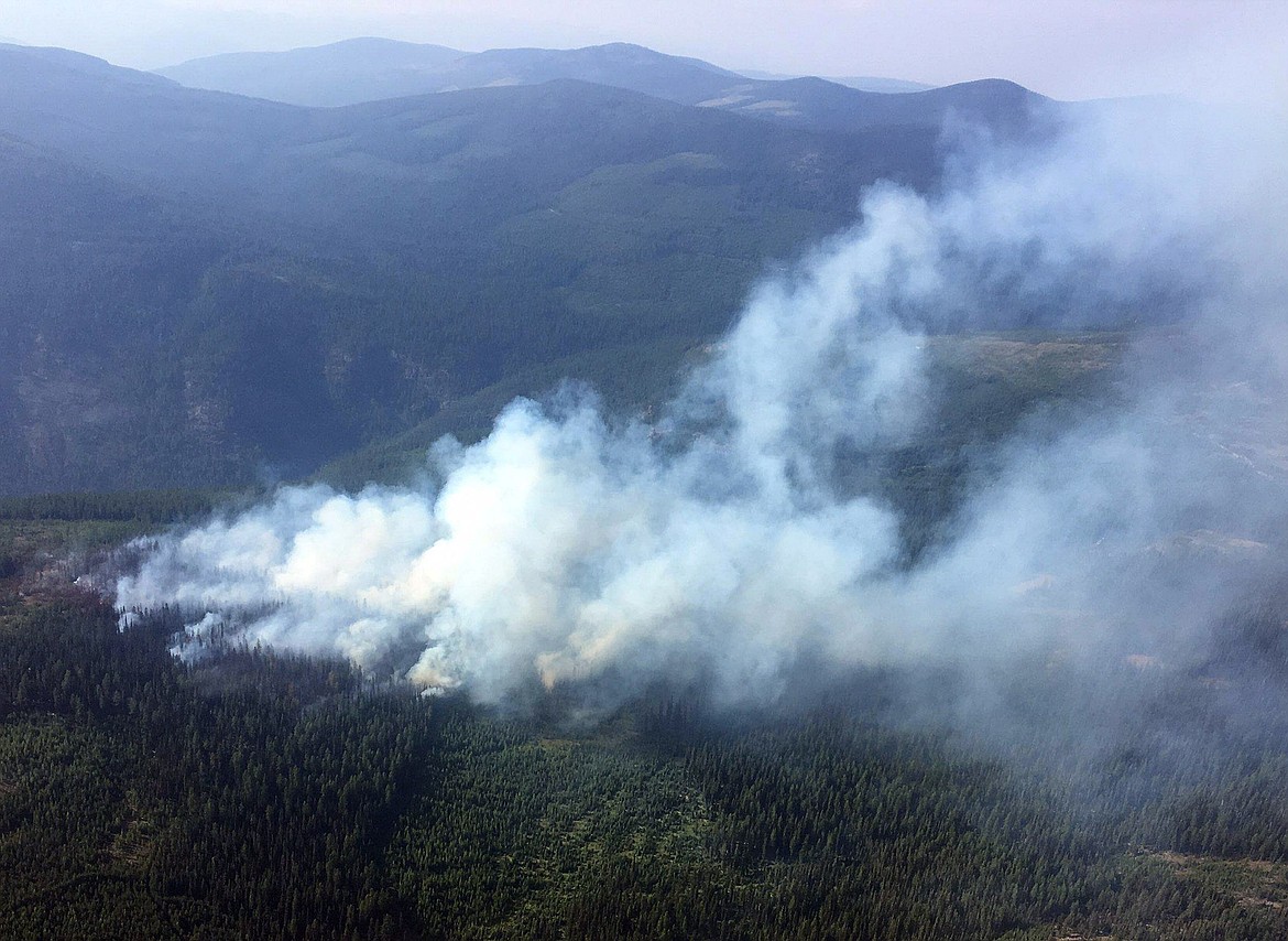 The Ten Mile fire. (Photo courtesy the U.S. Forest Service-Kootenai National Forest)