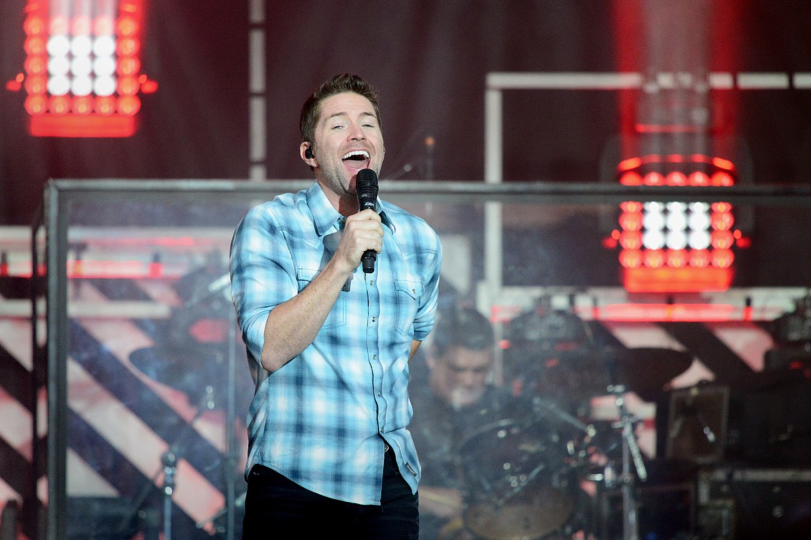 Josh Turner wows the sold-out crowd at the Northwest Montana Fair and Rodeo on Wednesday night. (Casey Kreider/Daily Inter Lake)