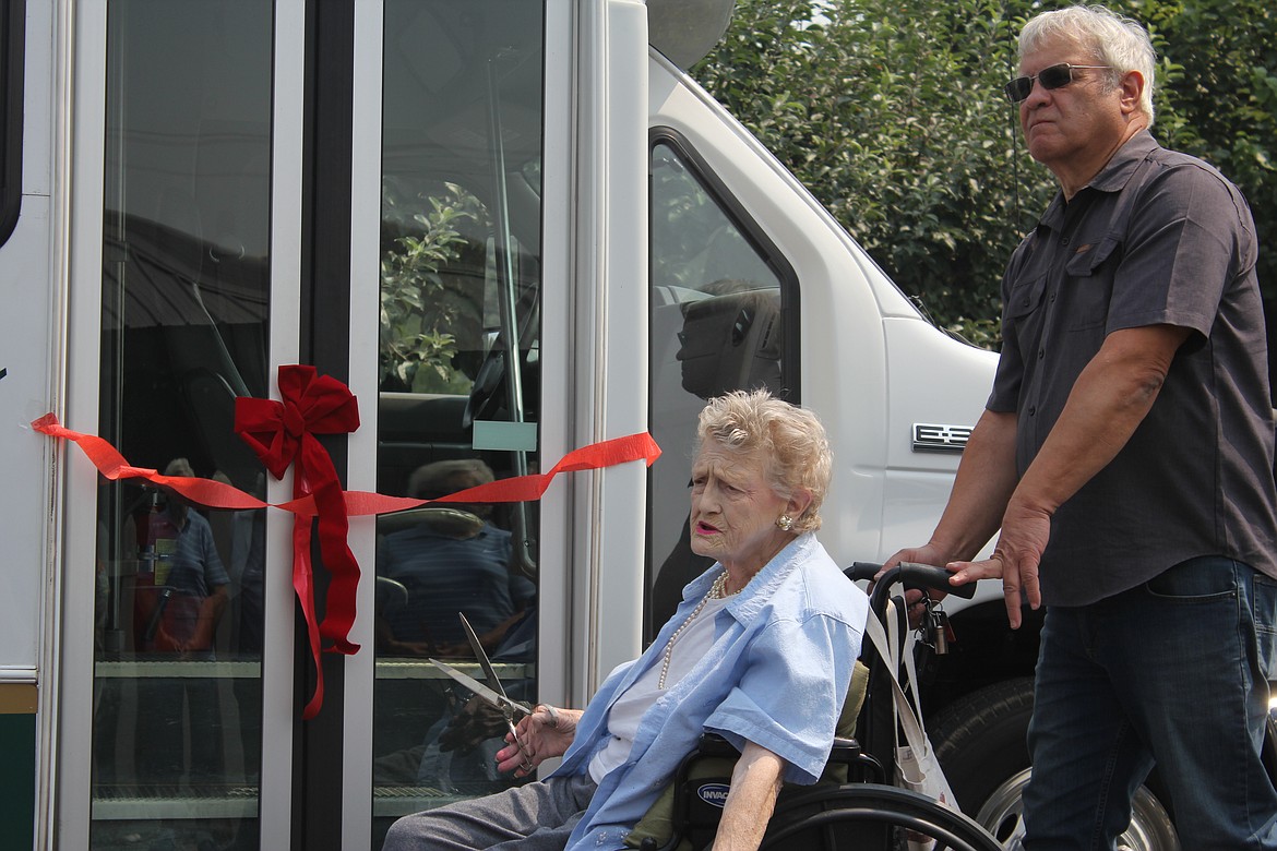 Photo by TANNA YEOUMANS
Beatrice Madill did the honors of cutting the ribbon.