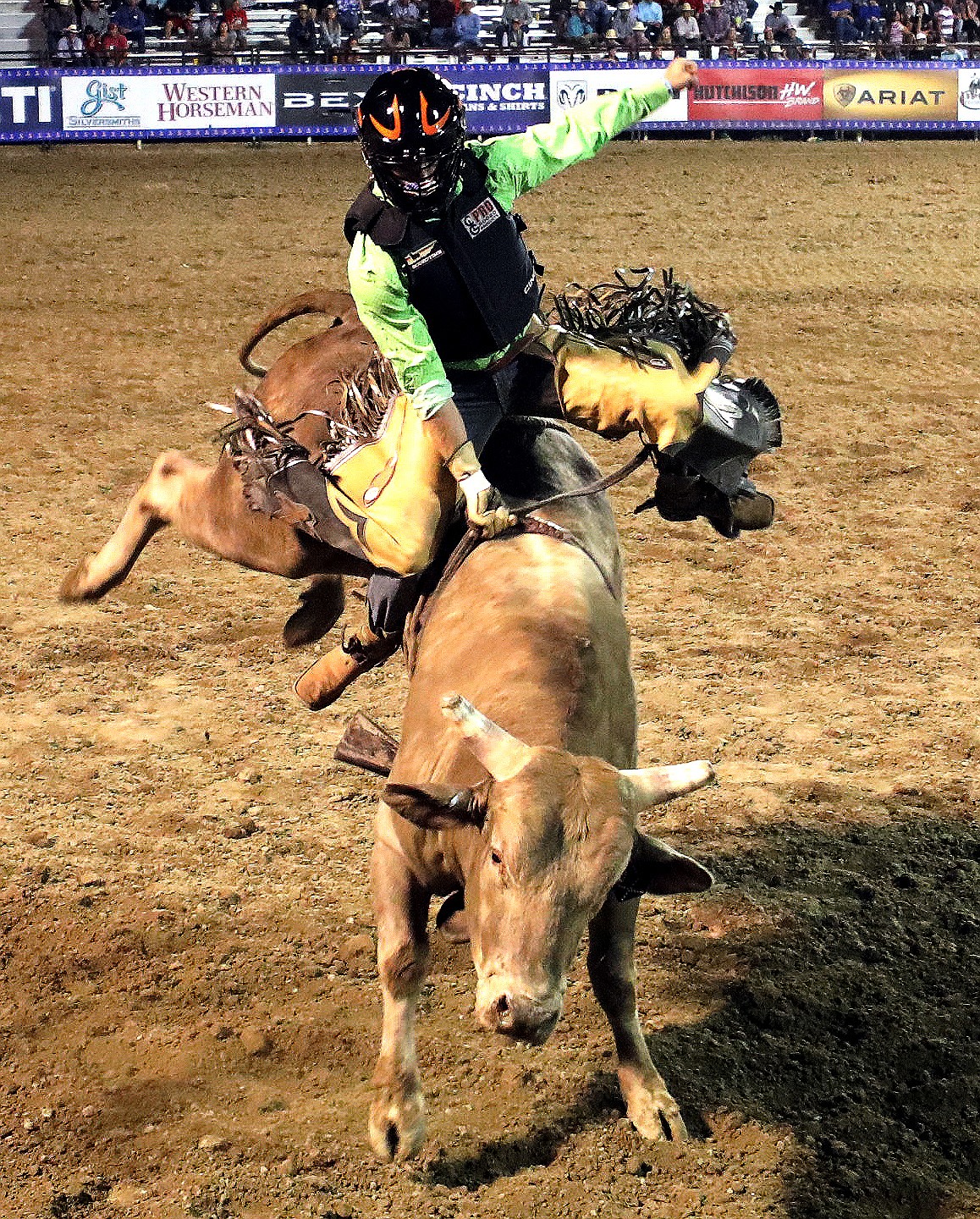 Courtesy photo
Soap Lake bull rider Austin Herrera finished second at the National High School Finals Rodeo in Rock Springs, Wyo. in July.