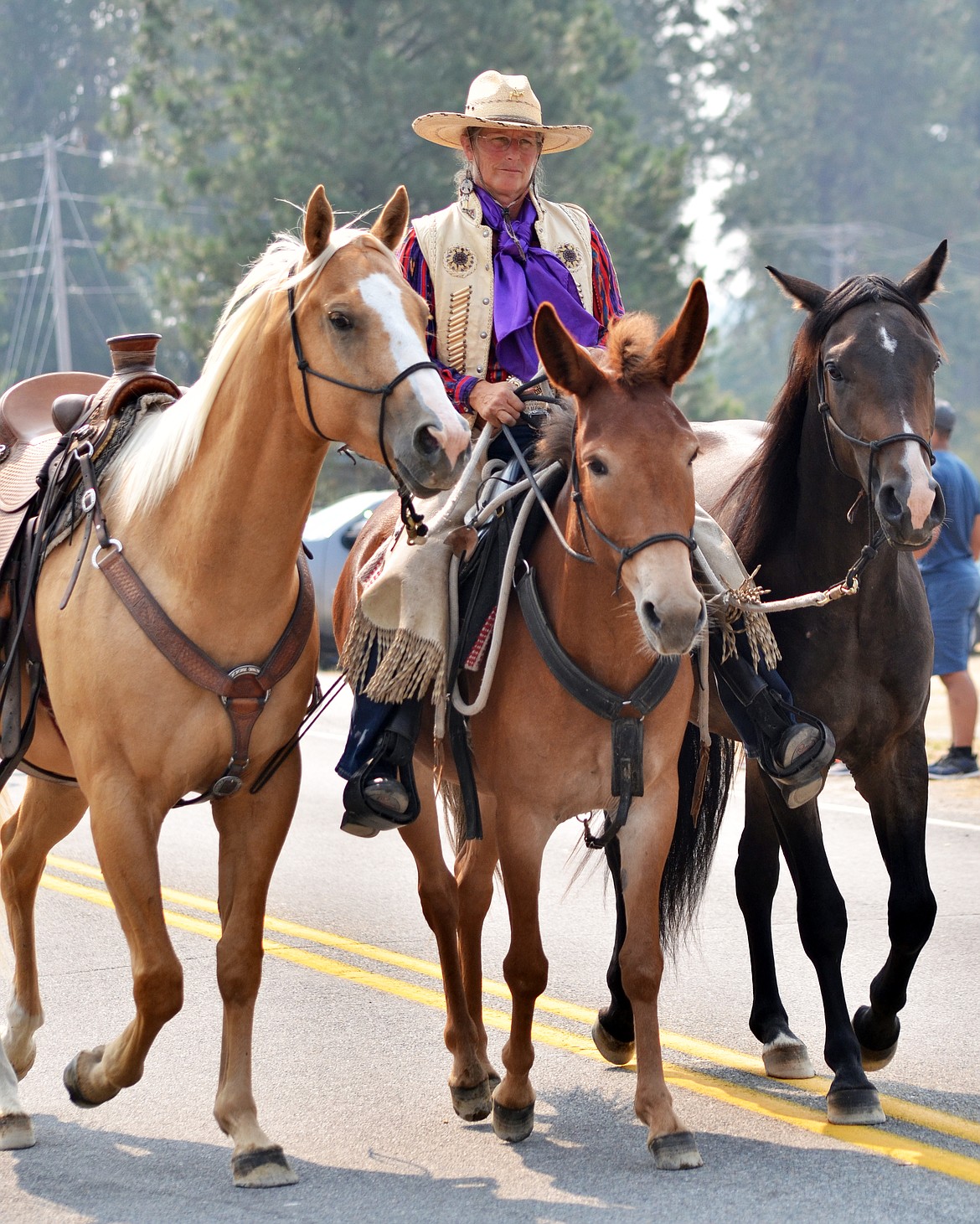 One of the many riders from the Trout Creek Back Country Horsemen. (Erin Jusseaume/ Clark Fork Valley Press)