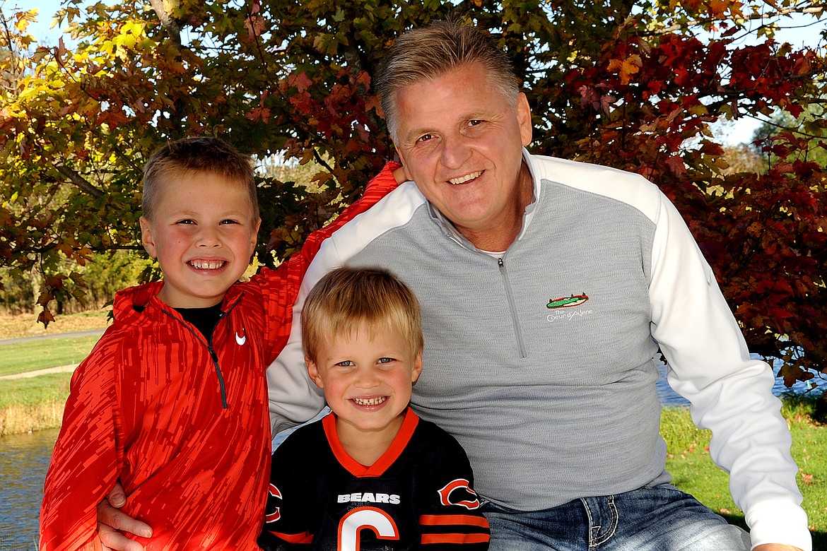 Courtesy photo
Hagadone Digital COO Doug Schust will speak at Social Media Week Coeur d&#146;Alene Sept. 10-12. Pictured: Schust with his grandsons Cooper and Barron.