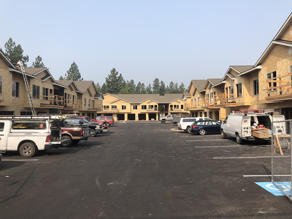 Centennial Pines Apartments are going up quickly, with construction completion expected this fall. There are 36 units &#151; 1-, 2- and 3-bedrooms &#151; on the property south of Kathleen Avenue on the west side of Ramsey Road.